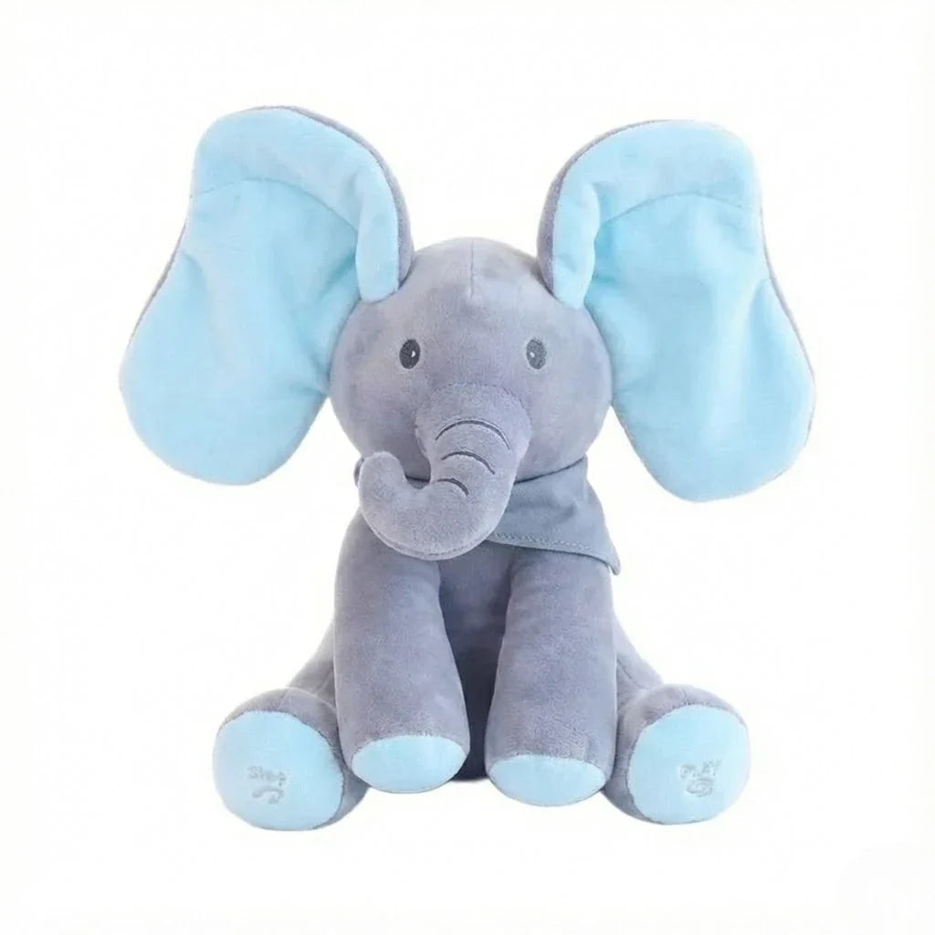 Musical Elephant Toy with Peek-A-Boo Function | Interactive Plush for Engaging Play