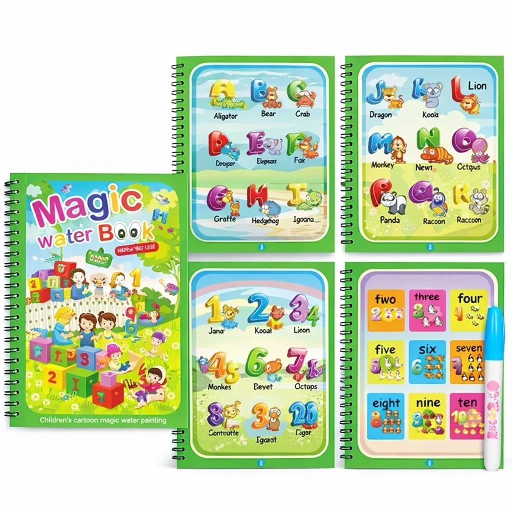 Magic Water Coloring Book for Kids with Reusable Pages | Fun Creative Activity for Endless Imagination