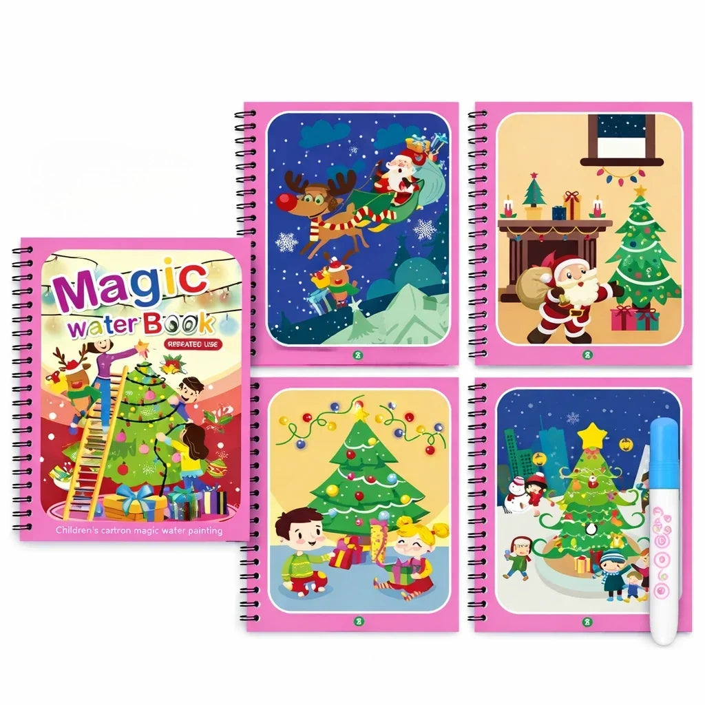 Magic Water Coloring Book for Kids with Reusable Pages | Fun Creative Activity for Endless Imagination