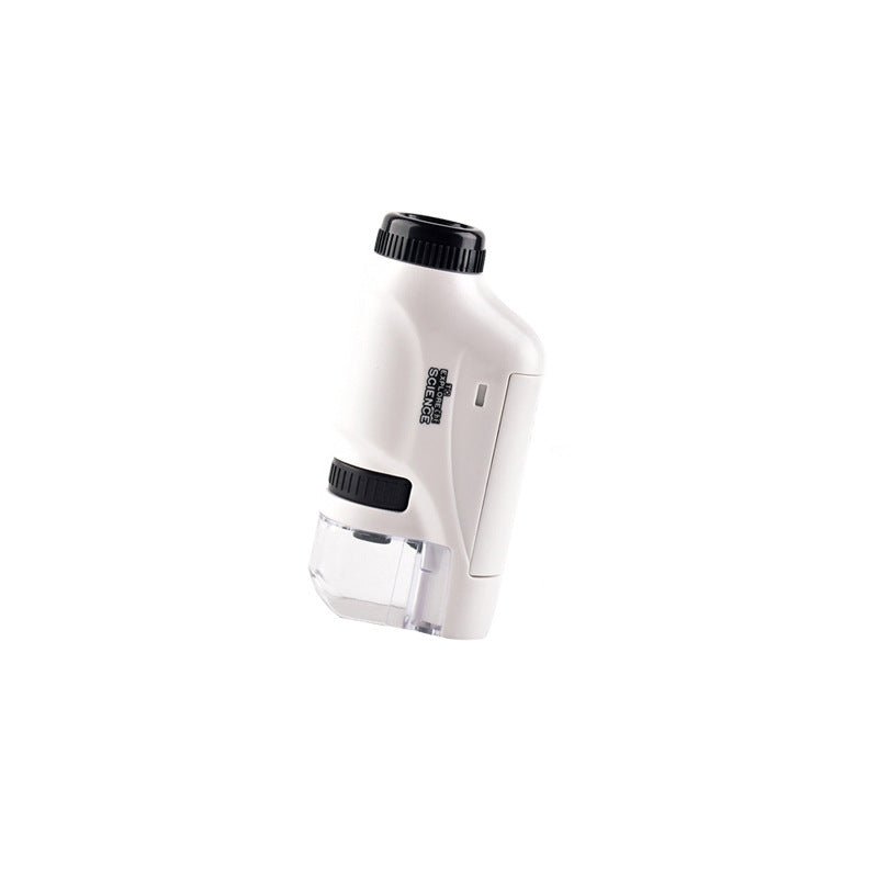 High-Power Pocket Microscope with LED Light | Compact Design for On-the-Go Observations